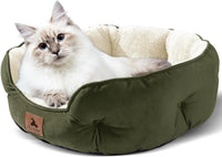 Small Dog Bed for Small Dogs, Cat Beds for Indoor Cats - Small (Pack of 1) / Green - image 2