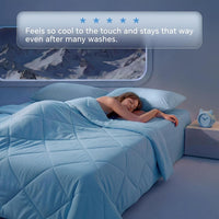 Luciphia Q-MAX>0.4 Cooling Dog Blanket Breathable Cold Pet Puppy Blue - Blue / 60x80 inches - image 3