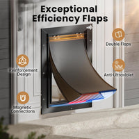 All Aluminum Dog Door for Exterior Door, Large Doggy Door - Extra Large - image 2