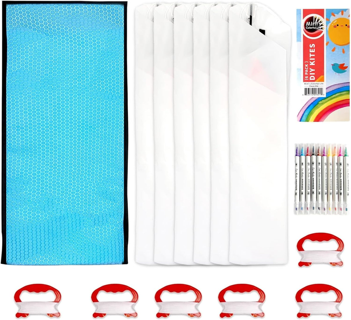 DIY Kites for Kids Kite Making Kit - 6 Pack - image 2
