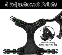 NESTROAD Dog Harness for Medium Sized Dog - Black / X-Large - image 2