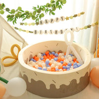 TRENDPLAY Ball Pit Balls Star and Heart Shapes for Toddlers - Beige Orange Blue / 200 - image 2