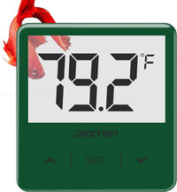 DIGITEN Aquarium Thermometer Digital Fish Tank Thermometer with Large - Green