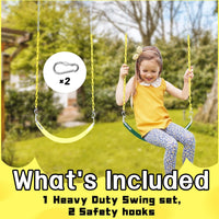 Aobote swing seat replacement 2-pack with soft EVA seats and 66-inch chains - view 11