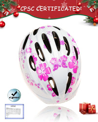 BeBeFun girls bike helmet in pink with 12 air vents and adjustable fit knob, ages 3 to 10 - view 23