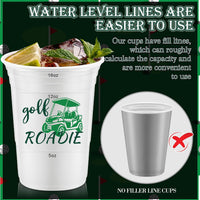 Norme 48 Pcs Checkered Flag Plastic Cups - Golf Ball - image 4