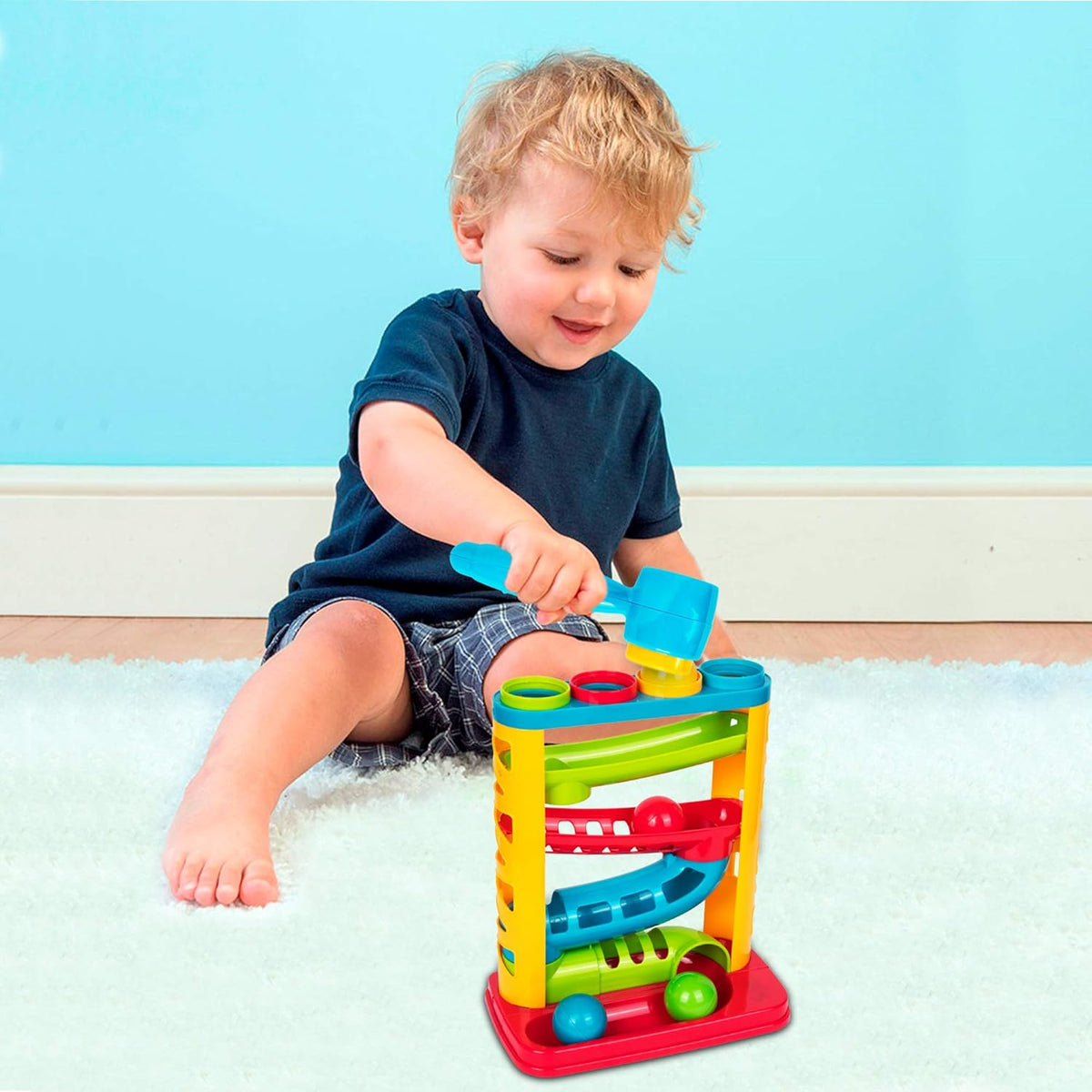 Durable Pound A Ball Toys for Toddler, Stacking, Learning - image 2