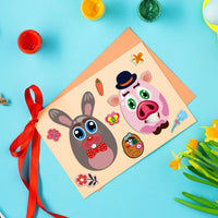 Halloween Stickers for Kids, 24 DIY Face Sheets - Easter - image 3