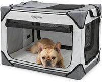 Collapsible Dog Crate for Large Dogs 36 Inch - Light Grey / 26.0"L x 18.0"W x 18.0"H
