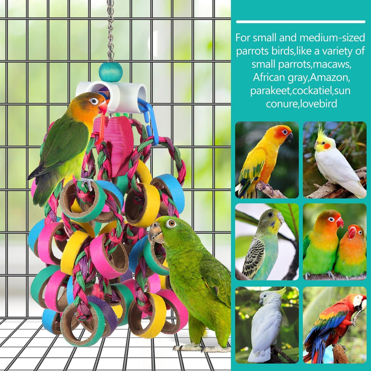 lovyoCoCo Bird Toys Conure Toys - W - image 3