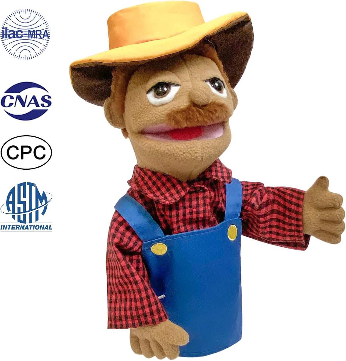 16" Puppets Entriloquist Puppet - H-peasant