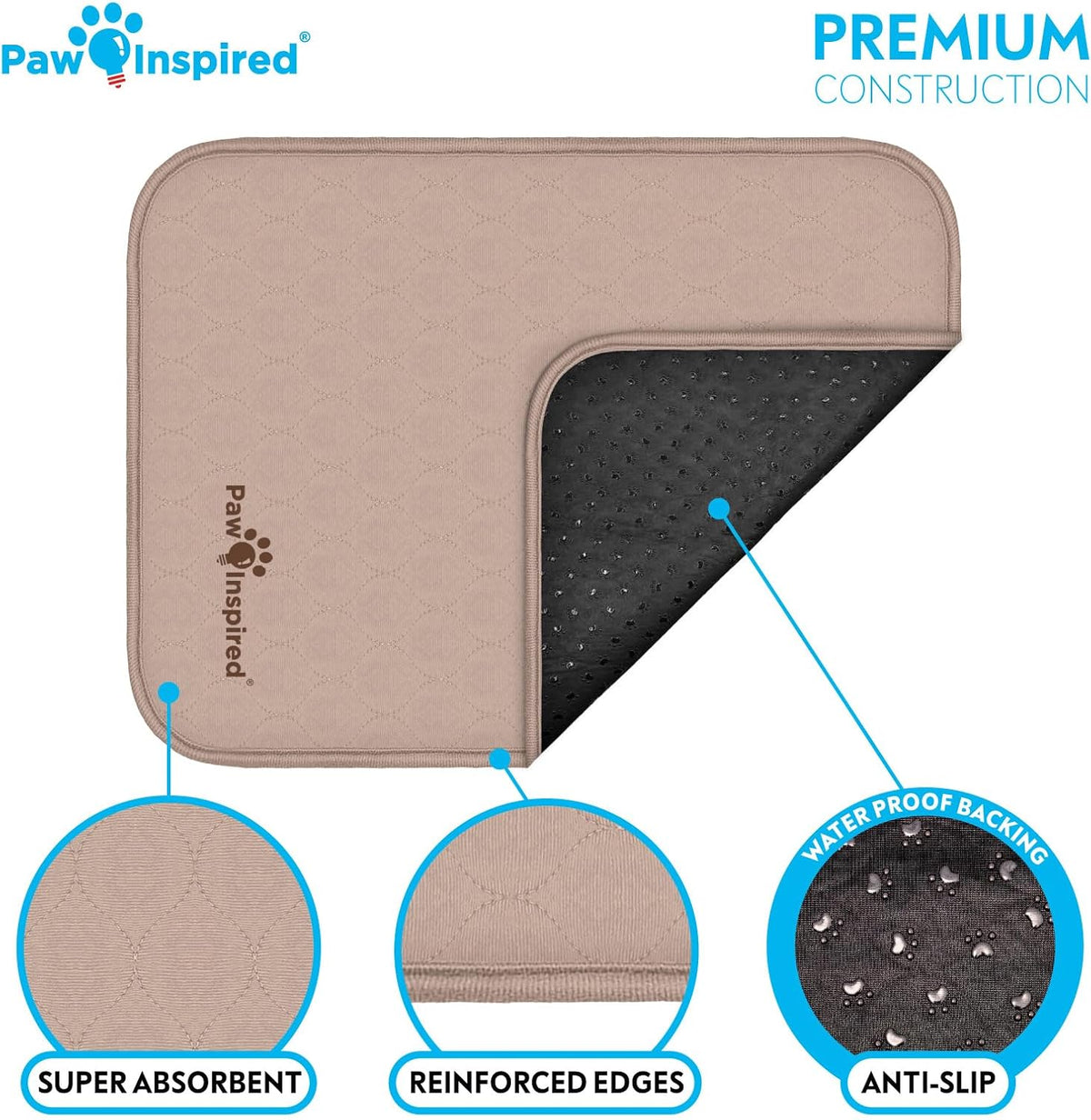 Paw Inspired Washable Crate Liners for Dogs - 24 Inch - image 3