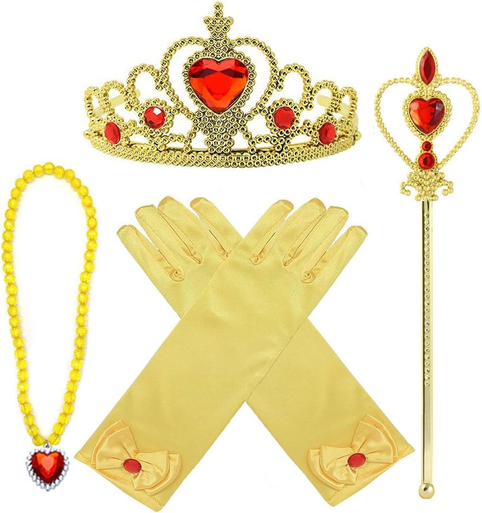 Princess Anna Costume Dress up Accessories for Girls Anna Cosplay - Gold - image 2