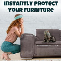Anti Cat Scratch Furniture Protector, Heavy-Duty - 24-Pack + 124 Pins - image 4