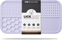 Dog Lick Mat for Dogs, Feeding Pad for Anxious Pets Plus 4 Different Puzzles for Mental Stimulation - 1 Pack / Lavender