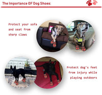 XSY&G Dog Shoes for Hot Pavement - Size 8 / Red - image 4