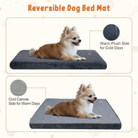 EMPSIGN Dog Bed Mat Crate Pad Mattress, Ultra Soft Pet Kennel - Grey / S(23"*16"*3") - image 3