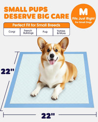 Powools Puppy Pads, Super Absorbent, Spill-Proof - 22" × 22" - 150 Packs - image 2