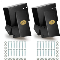 MIXXIDEA 2 pack black heavy duty steel swing set A-frame brackets
