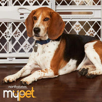 MYPET Paws Portable Pet Gate: 26-40" Wide Expandable - Light Gray - image 2