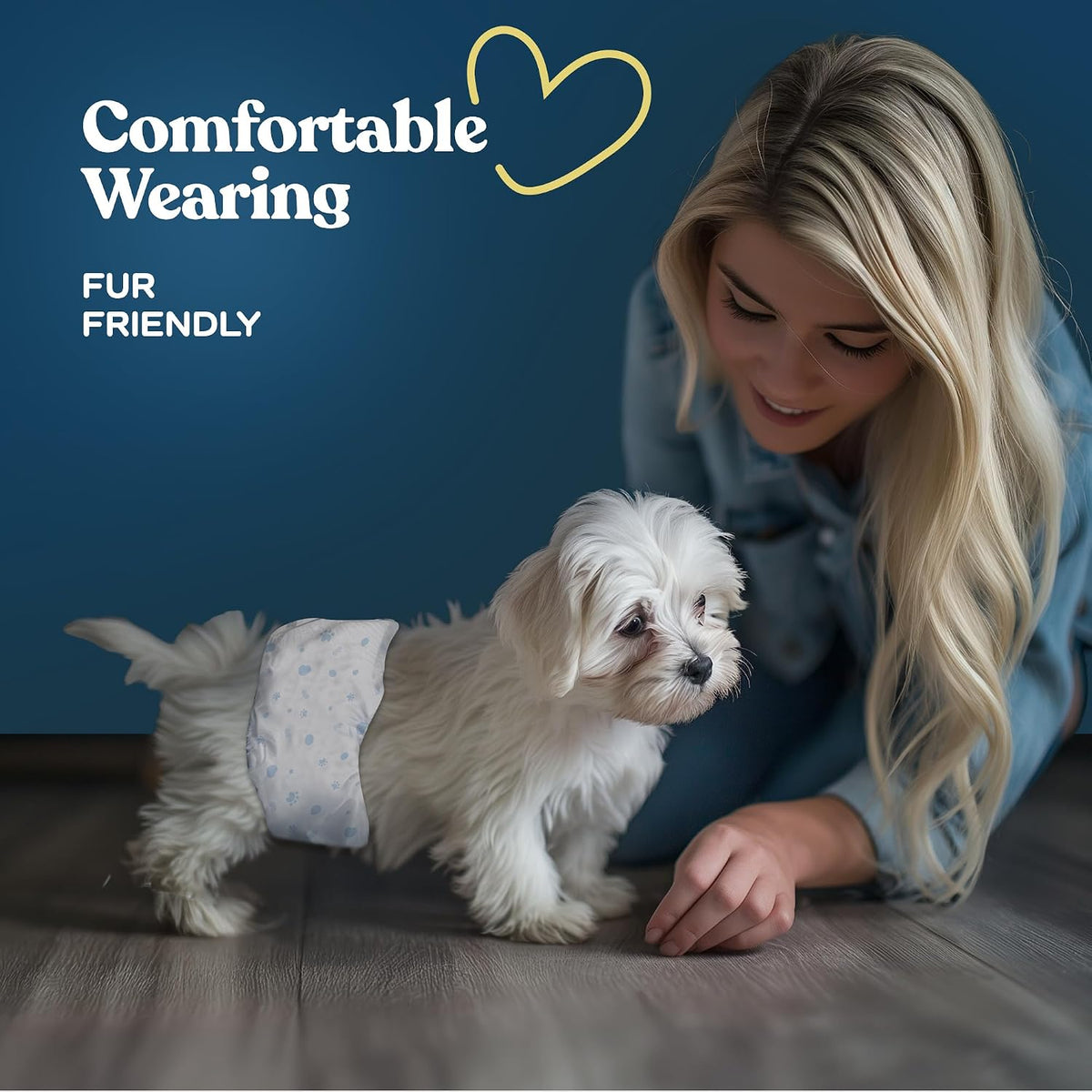 Comfortable Male Dog Diapers, FlashDry Gel Technology - 30 Pack / Small - image 3