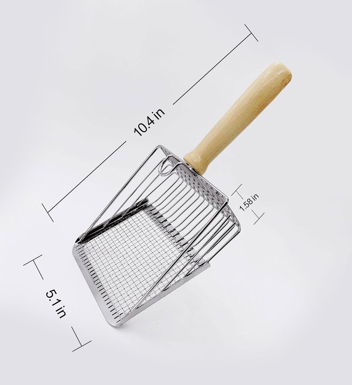 Cat Litter Scoop, Aluminum Alloy Cat Litter Scooper - image 2