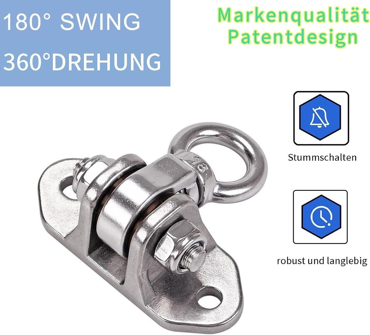 Yyiwhmy stainless steel heavy duty swing hanger with swivel bearing and mounting bolts - view 10