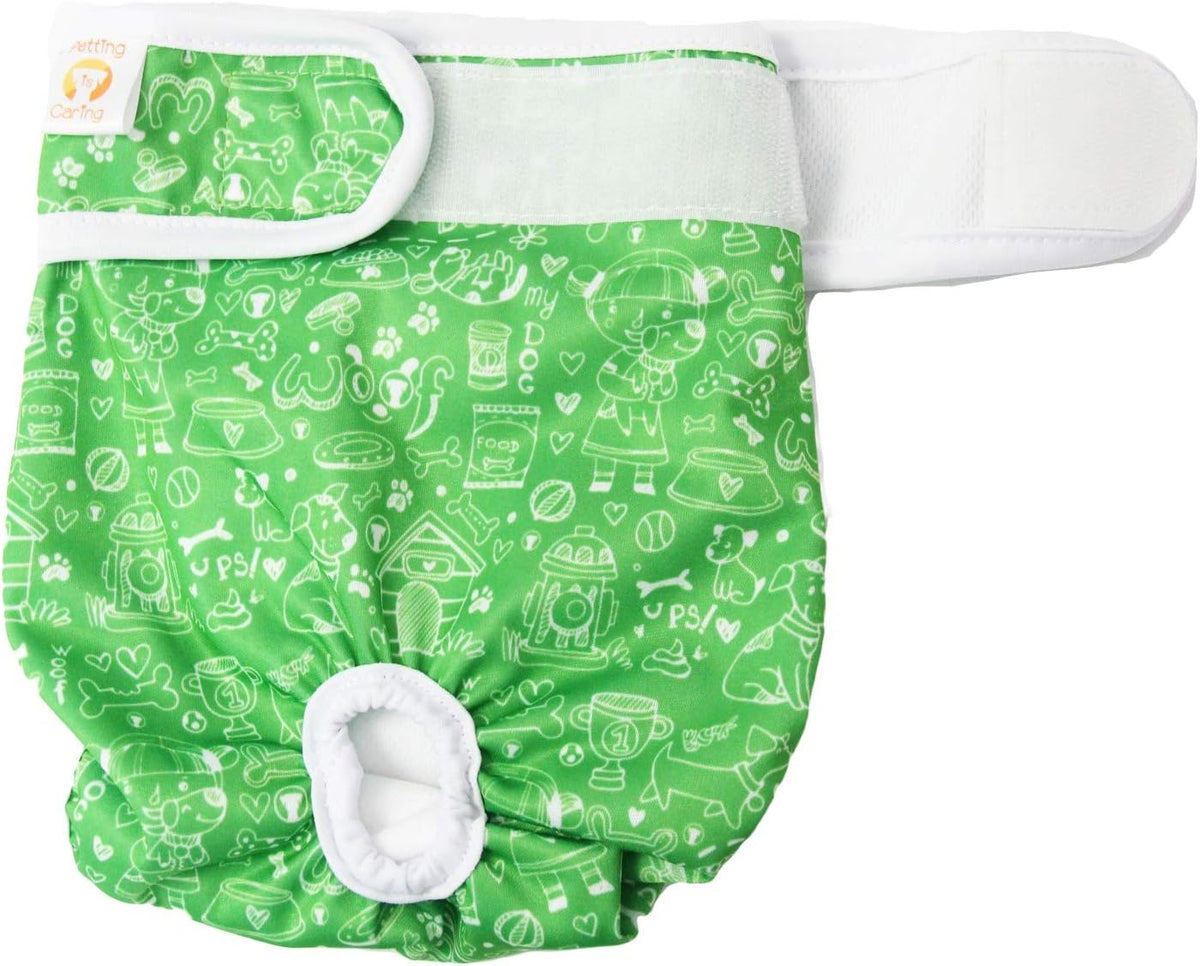 PETTING IS CARING Dog Diapers Washable & Reusable Female and Male Dog - M / New - image 4