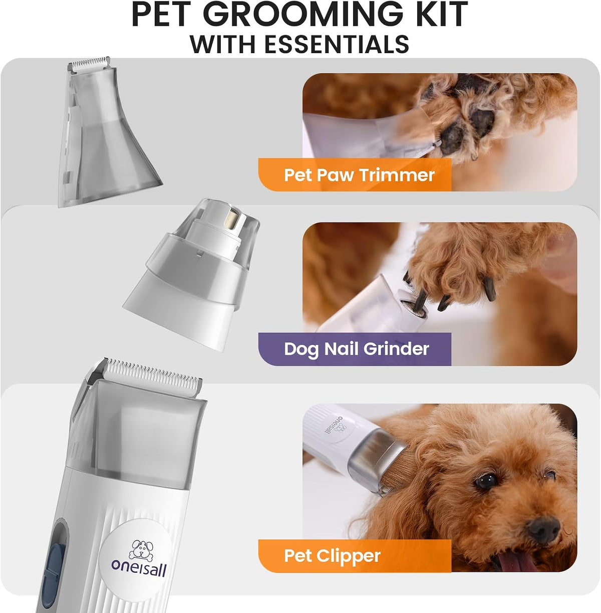 oneisall Dog Grooming Vacuum - Purple - image 2