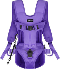Pet Front Dog Carrier Backpacks, Adjustable Pet Backpack - Purple / Medium