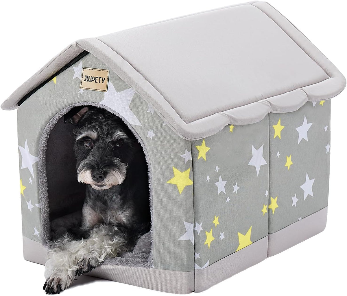 Dog House Indoor, L Size Indoor Dog House for Medium Dog – Essentials for Dogs - Gray / L - image 4
