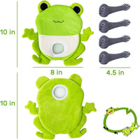 Hollypet Squeaky Hide and Seek Dog Toys for Small and Medium Dogs - Frog - image 2