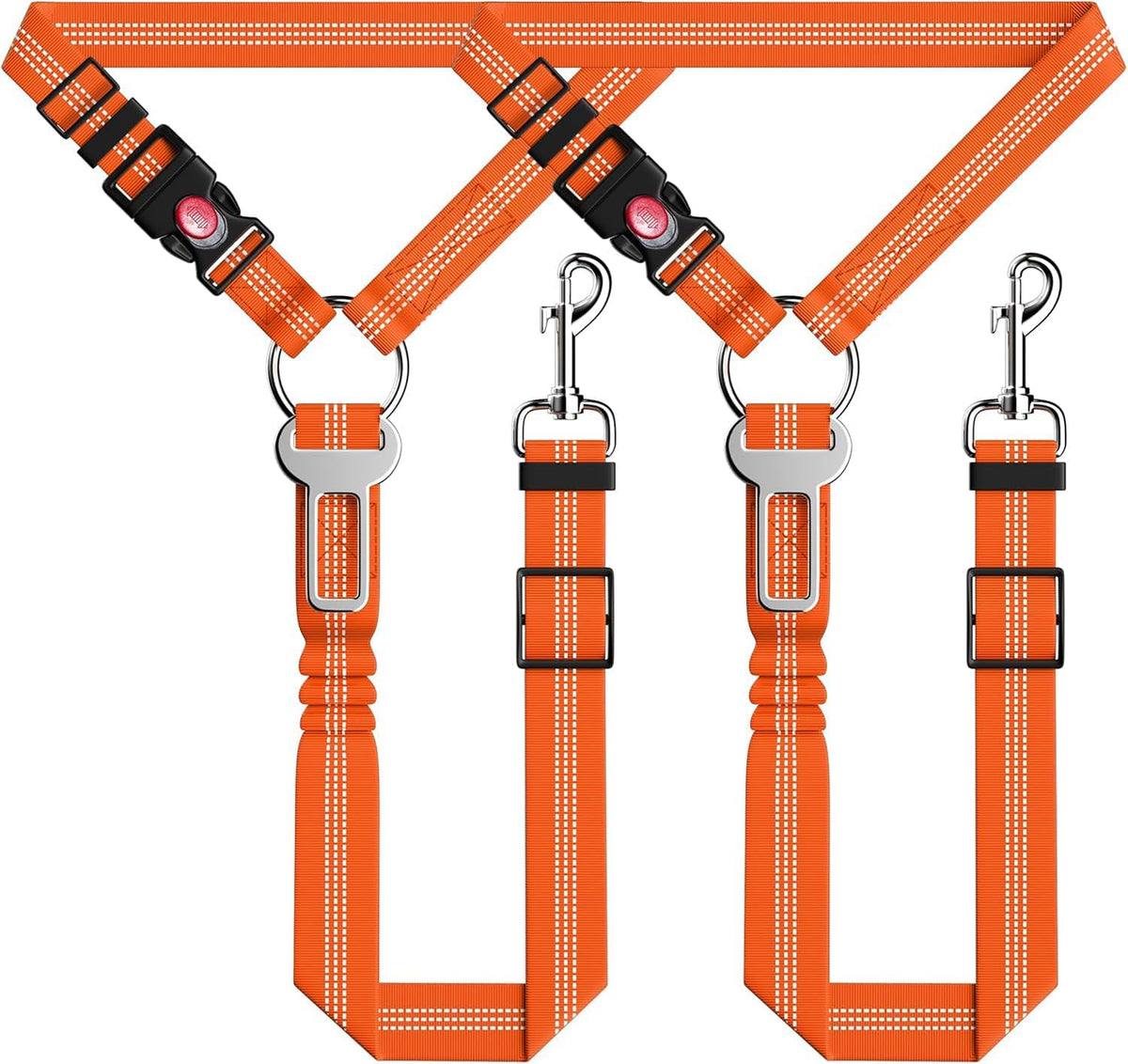 Dog Car Seat Belt for Car - 2PCS Orange