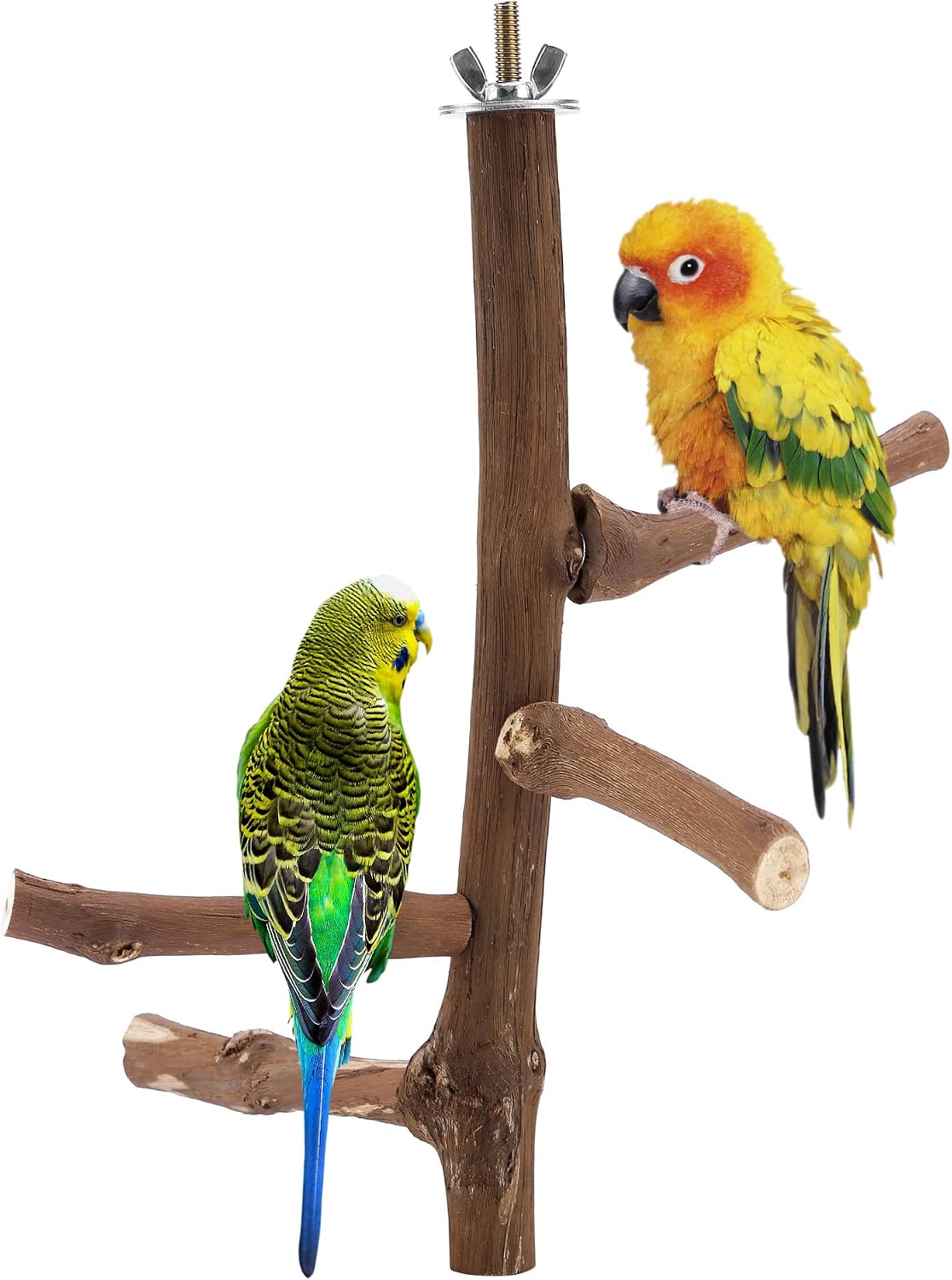CozyCabin Natural Bird Perch Stand for Cage