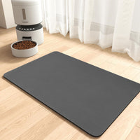 MontVoo-Absorbent Pet Feeding Mat-No Stains Pet Mat for Food - DARKGREY / 12"x19"