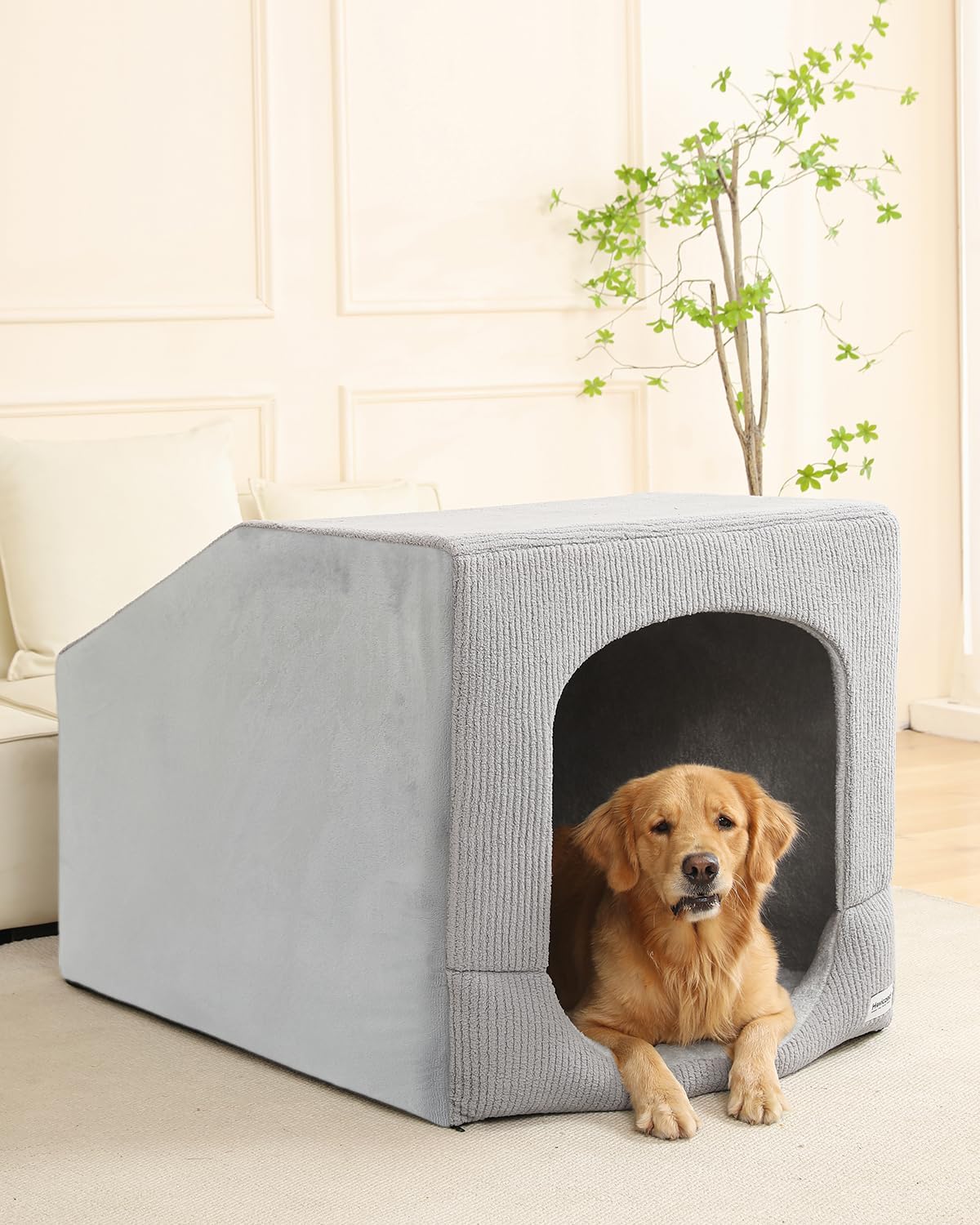 Hovicaed Indoor Dog House Small Sized Dog Tent with Dog Cave Bed - XX-Large (42"L x 30"W x 30"Th)
