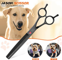 JASON Dog Grooming Thinning Scissors - Black / 7.02 - image 3