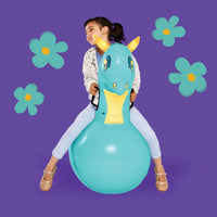 Hearthsong Hop N Go Inflatable Unicorn Riding Bouncy Hopping Toys - Dragon / 1 Pack - image 3