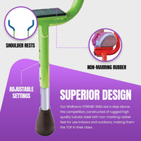 Geospace Adjustable Walkaroo Xtreme Steel Stilts for Kids - Green - image 3