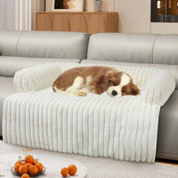 Luxurious Dog Couch Bed, Dog Couch Cover - Large(41*37*6 In) / White