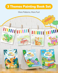 TECJOE 3 Pack Paint with Water Books - Traffic & Forest & Dinosaur - image 2