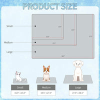 NACOCO Summer Pet Cooling Mat - M: 19.5" x 27.5'' / Grey Shark - image 3