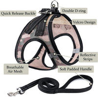 Dog Harness with Leash Set, Step-in Adjustable Puppy Pet Vest - Camo SET / M(Chest:16"-18") - image 2