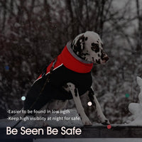 IECOii Extra Warm Reflective Dog Coat - X-Large(Chest:24.4-29.9 in) / Red - image 4