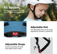 Kids Bike Helmet, Toddler Youth Helmet for Boys Girls, Ages 3-5 - Matte Blue / 50cm-57cm/19.7''-22.4'' - image 3