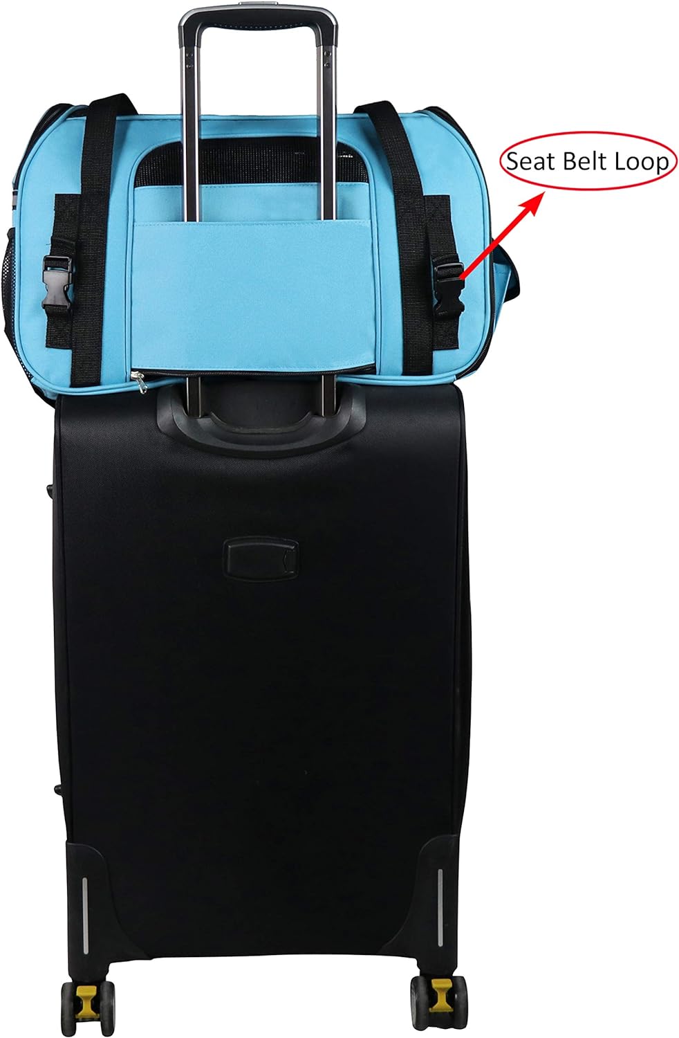EliteField Soft-Sided Pet Carrier for Cats & Small Dogs – Essentials for Dogs - 17.0"L x 9.0"W x 12.0"H / Sky Blue - image 2