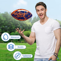 Jasonwell 2 pack double-laced waterproof pool footballs with pump - view 6