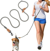 Mile High Life Hands Free Dog Leash - Black Khaki / 8FT Hands Free - image 2