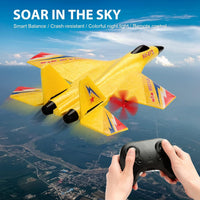 New Upgrade SU27 RC Airplane, Remote Control Fighter Toys - Yellow - image 3