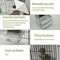 Automatic No Mess Bird Feeder Water Dispenser Set – Essentials for Birds - White + Green - image 4